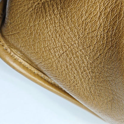 YSL NIKI Medium Brown Leather Single-Shoulder Bag with Silver Hardware-(SKU)-966916847