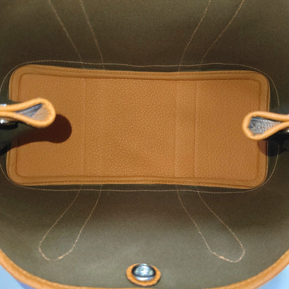 HERMÈS Garden Party 30 Chestnut Canvas Garden Bag with Silver Hardware-(SKU)-968662109