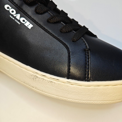 COACH 41code Autumn and Winter Black Leather Men's Low-Top Casual Sneakers-(SKU)-941969534