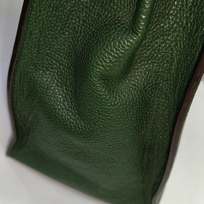 MICHAEL KORS Mercer Large size Dark Green Leather Crossbody Bag Single Shoulder Bag Handbag Golden hardware Removable shoulder strap-(SKU)-931190190
