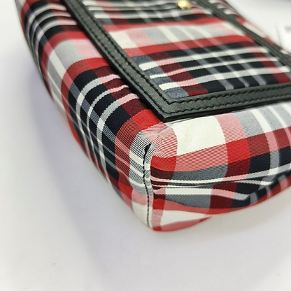 BURBERRY Colorblock Fabric Single Shoulder Bag Crossbody Bag Silver Hardware Removable shoulder strap-(SKU)-957481216