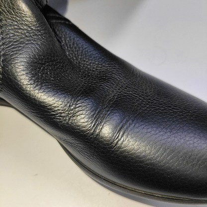 GUCCI 36code Autumn Winter Black Leather Women's Tall Boots-(SKU)-933739964