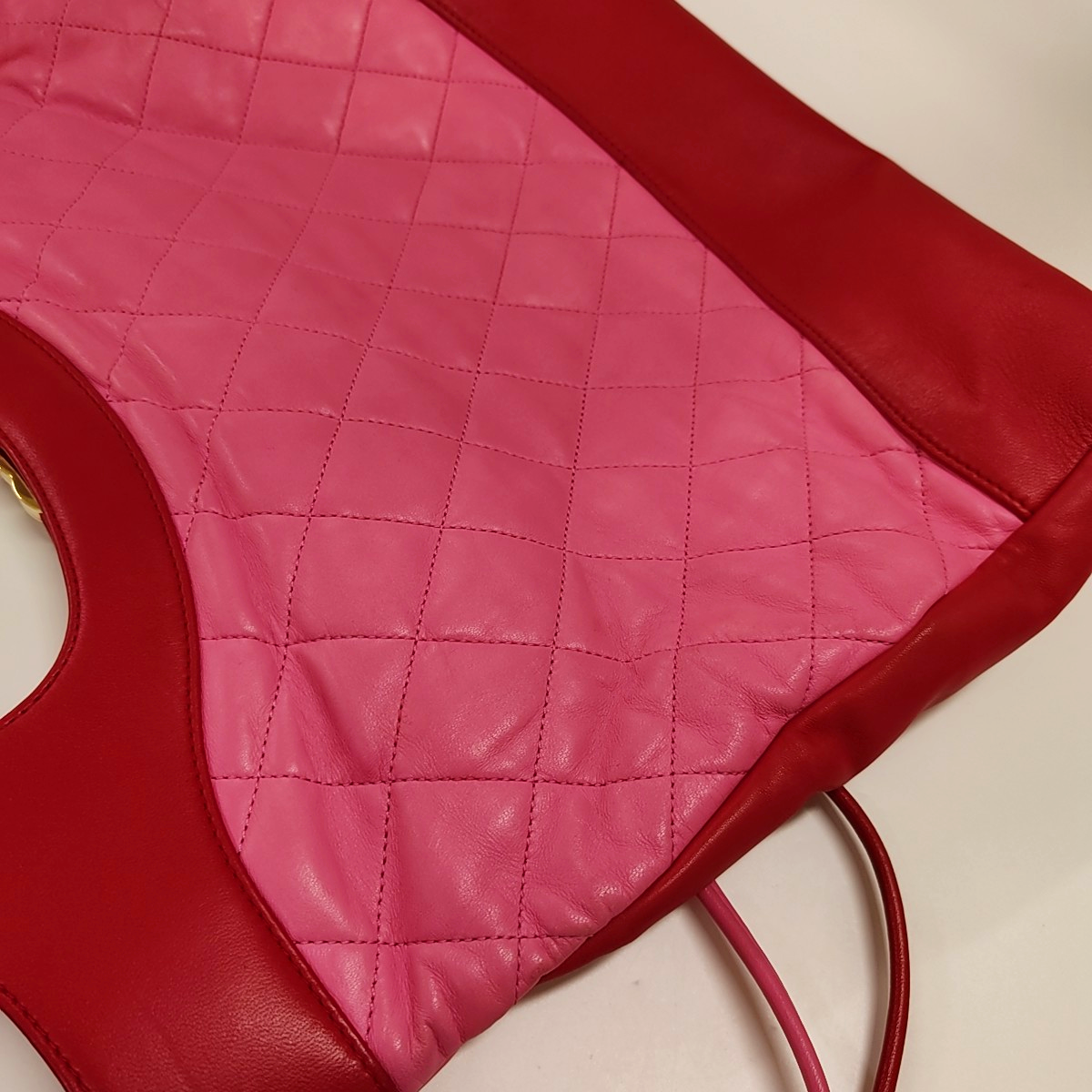 CHANEL CHANEL 31 Large Pink Lamb Leather Quilted Single Shoulder Bag Crossbody Bag Handbag Golden Hardware-(SKU)-958758432