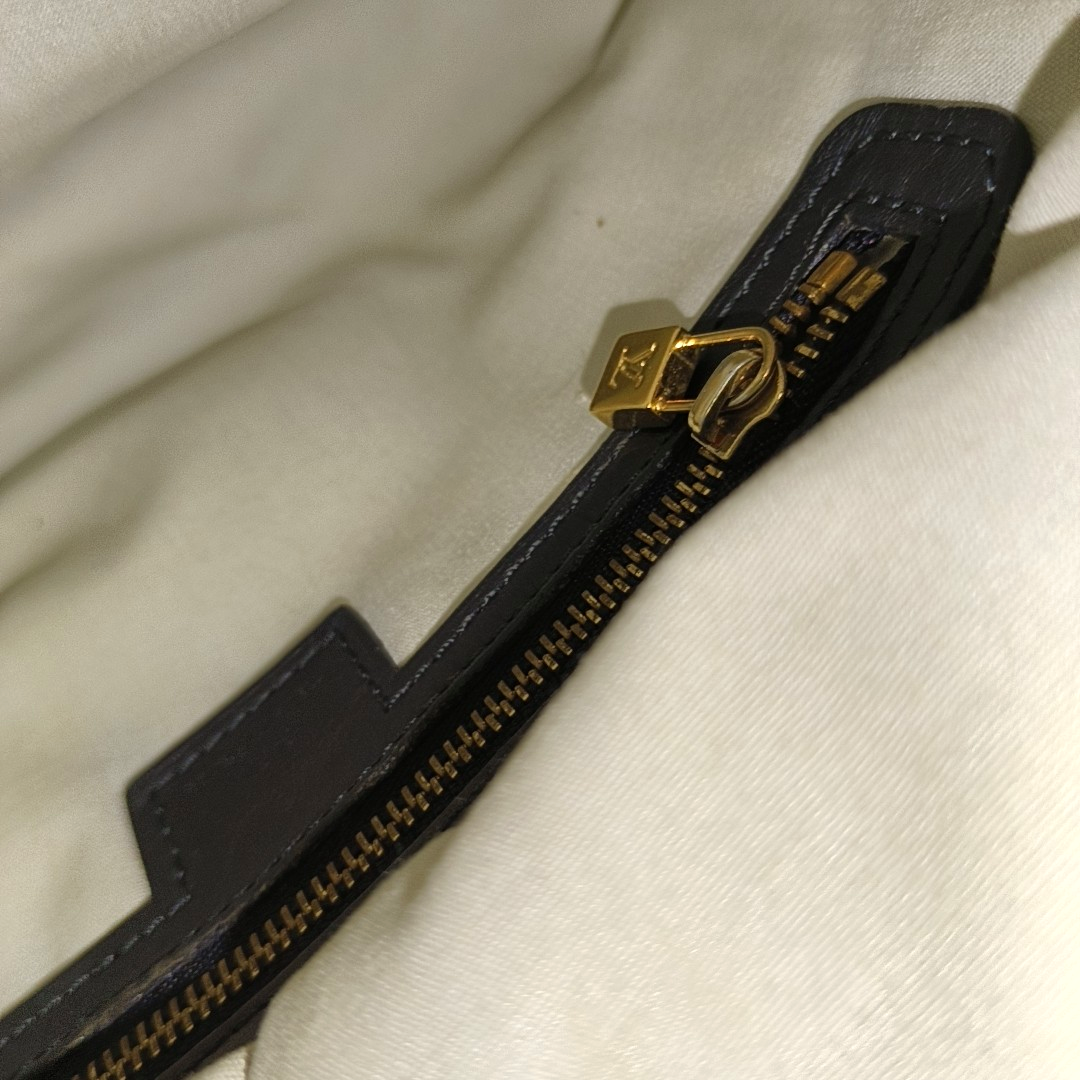 LOUIS VUITTON FRANCOISE Blue Canvas Monogram Single Shoulder Bag Handbag Golden hardware Removable shoulder strap-(SKU)-949164119