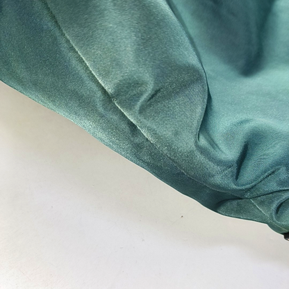 PRADA Tote bag Teal Nylon Logo Single Shoulder Bag, Handbag Golden hardware-(SKU)-952291642