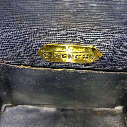 GIVENCHY Box Bag Black Cowhide Embossed Handbag Golden hardware Removable shoulder strap-(SKU)-944013708