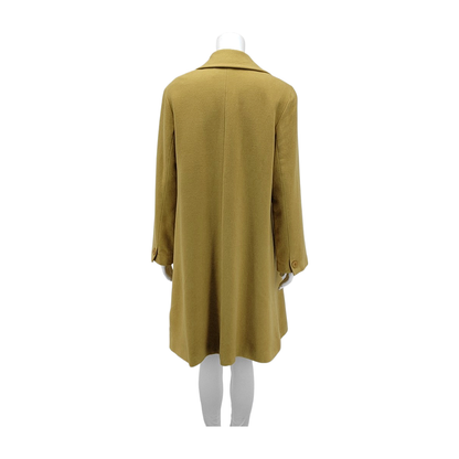 Chloé Lcode Autumn and Spring Yellow Wool Ladies Long Coat-(SKU)-14437188