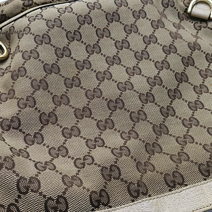GUCCI Abbey Brown Canvas Monogram Handbag Single Shoulder Bag-(SKU)-959105616