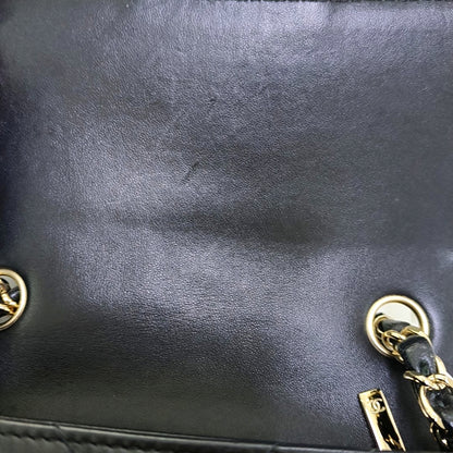 CHANEL CLASSIC FLAP Mini Black Lamb Skin Quilted V Quilted Shoulder Bag Crossbody Bag with Detachable Strap-(SKU)-967501749