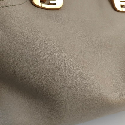 FENDI Chameleon Khaki Cowhide Single Shoulder Handbag Crossbody Bag Golden hardware Removable shoulder strap-(SKU)-960576924