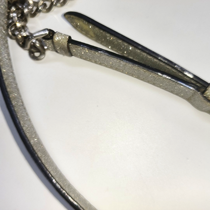 FERRAGAMO Vara Medium size Grey Cowhide Crossbody Bag Silver Hardware Removable shoulder strap-(SKU)-13751460
