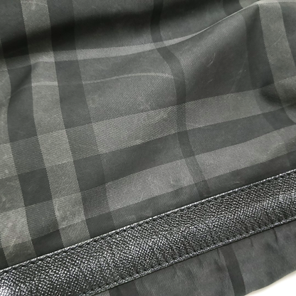 BURBERRY Grey Nylon Single Shoulder Bag Crossbody Silver Hardware-(SKU)-954024559