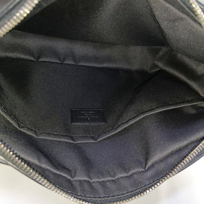 LOUIS VUITTON OUTDOOR Small Black Calfskin Monogram Messenger Bag Shoulder Bag Crossbody with Silver Hardware-(SKU)-969653637