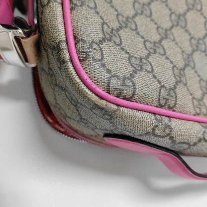 GUCCI Multicolor Coated Canvas Monogrammed Printed Single Shoulder Bag Crossbody Bag Silver Hardware-(SKU)-956794063