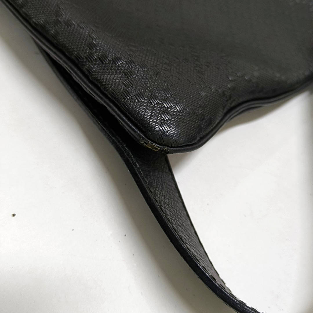 GUCCI Princy Black cowhide embossed shoulder bag crossbody bag Golden hardware-(SKU)-947265405