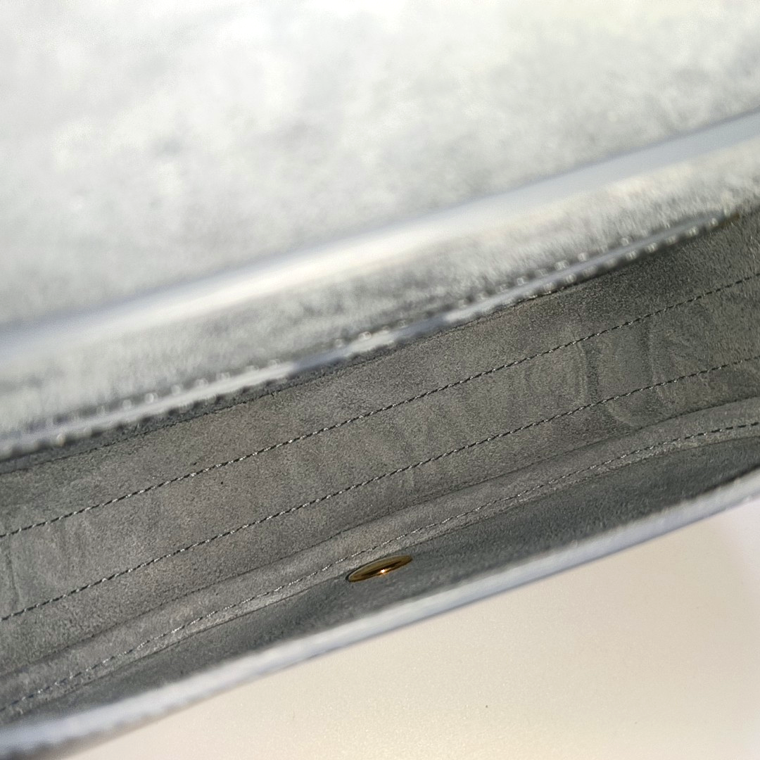 DIOR Bobby Small Blue Leather Crossbody Bag, Shoulder Bag, Tote Bag, Golden Hardware, Removable Strap-(SKU)-953184664