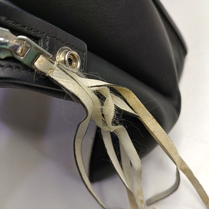 CELINE EDGE Medium size White Leather Handbag Silver Hardware-(SKU)-956017096