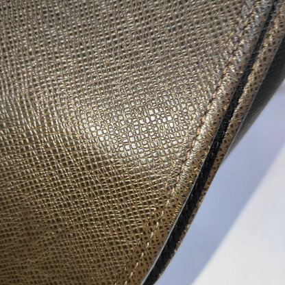 LOUIS VUITTON ANDREI Dark brown cowhide postman bag crossbody bag, shoulder bag Silver Hardware-(SKU)-930085105