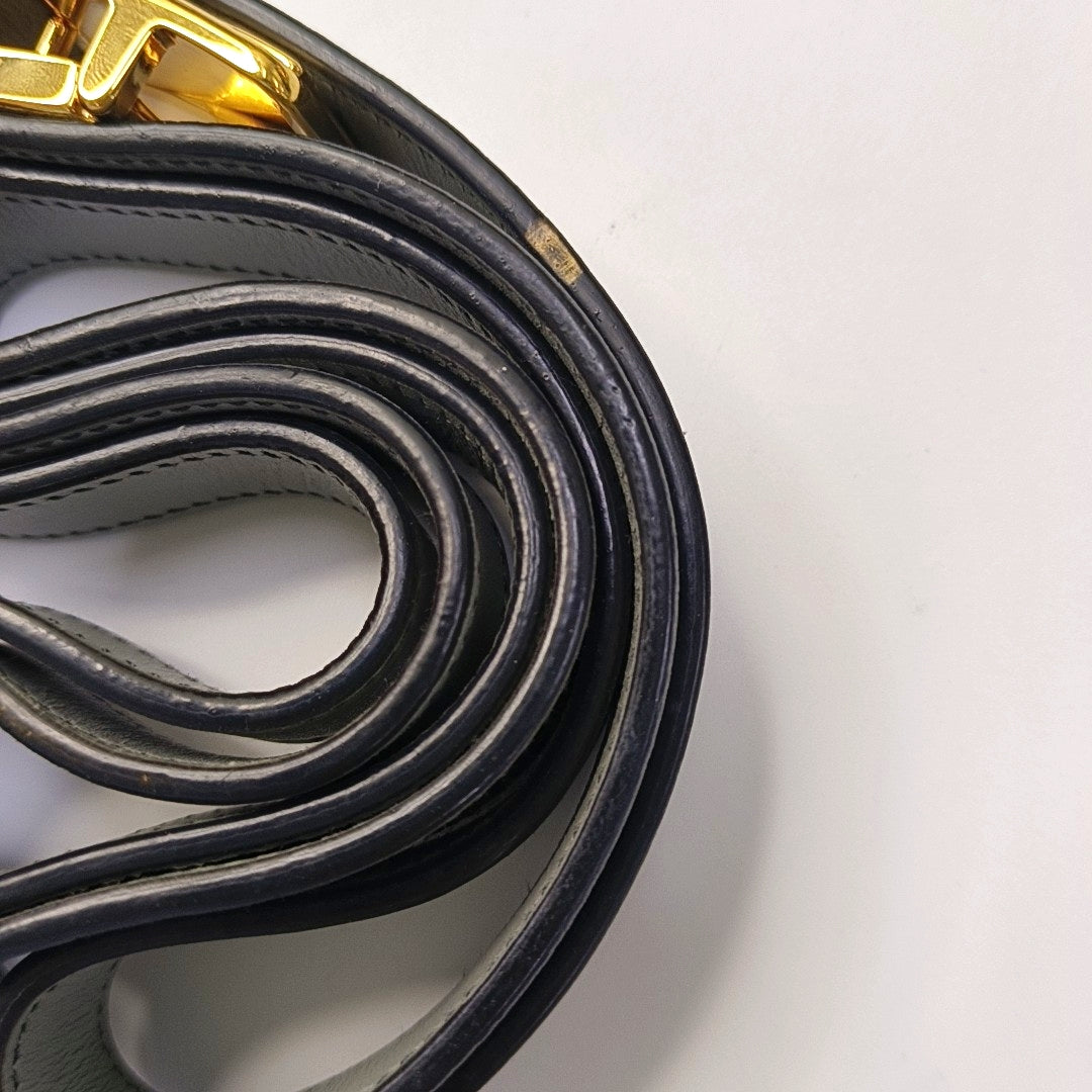 DIOR 30 Montaigne Light Gray Canvas Monogram Embroidered Montaigne Bag Crossbody Shoulder Bag Gold Hardware Removable Strap-(SKU)-968741552