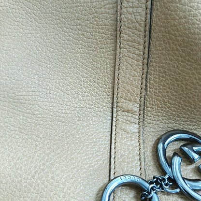 GUCCI Microguccissima Brown Cowhide Handbag Silver Hardware-(SKU)-957550870