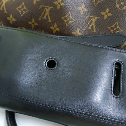 LOUIS VUITTON STEAMER Brown Coated Canvas Monogram Shoulder Bag Tote Bag Crossbody Bag Black Orange Hardware Removable Strap-(SKU)-967590852