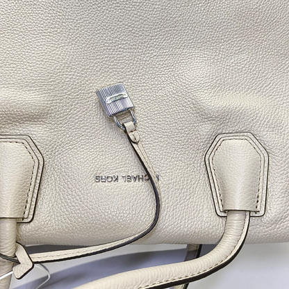 MICHAEL KORS Mercer Gray cowhide single shoulder bag crossbody handbag Silver Hardware Removable shoulder strap-(SKU)-940249549