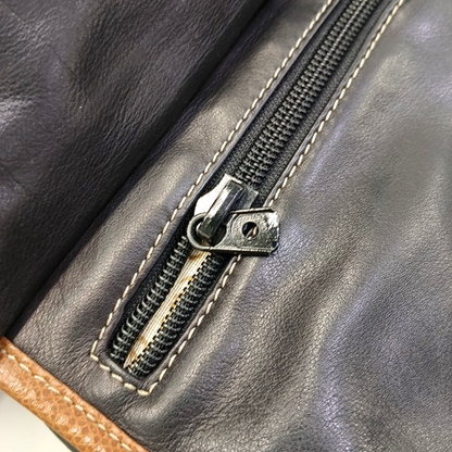 LOEWE Black Leather Embossed Single Shoulder Bag Ruthenium color hardware-(SKU)-959373391