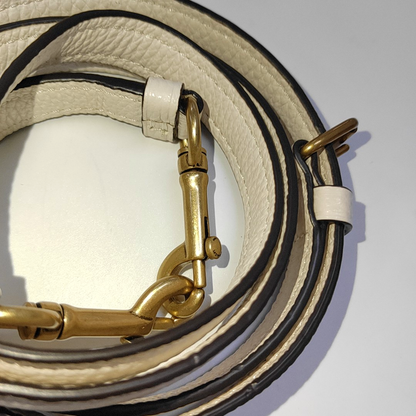 COACH 26 Beige leather carriage single shoulder bag, crossbody bag Golden hardware shoulder straps-(SKU)-933386227