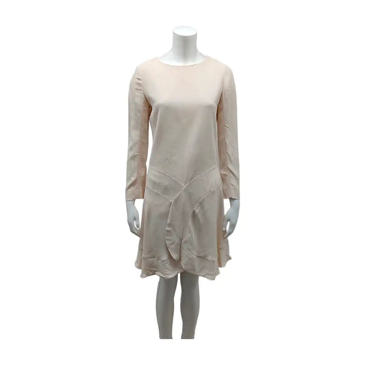 Chloé Scode Summer Pink Acrylic Long Sleeve Mid-Length Dress-(SKU)-14115113