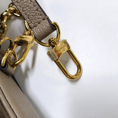 LOUIS VUITTON MÉTIS EAST WEST Elephant Grey Leather Monogram Embossed Messenger Bag Shoulder Bag Tote Bag Golden Hardware 2 Removable Shoulder Straps-(SKU)-965421523