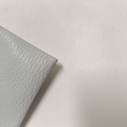 HERMÈS Bastia Haze blue sheepskin card case Silver Hardware Dstamp-(SKU)-959053951