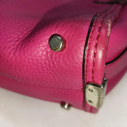 COACH SWAGGER Pink Cowhide Crossbody Bag Ruthenium color hardware Removable shoulder strap-(SKU)-928838798