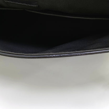 LOUIS VUITTON AEROGRAM Black Leather Printed Shoulder Bag Crossbody Bag with Detachable Strap-(SKU)-966236280