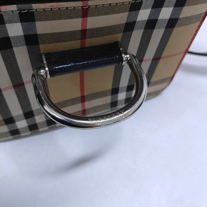BURBERRY D-Ring mini Black leather crossbody single shoulder bag handbag Silver Hardware Removable shoulder strap-(SKU)-951874006