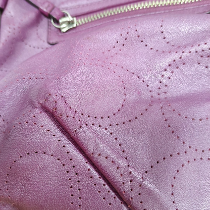COACH Fuchsia Leather Cut-Out Sling Bag Silver Hardware Removable shoulder strap-(SKU)-928562151