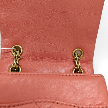 CHANEL 2.55 Pink Lamb Skin Quilted Shoulder Bag and Crossbody with Detachable Strap, Gold Hardware, 30 Compartments-(SKU)-959226683