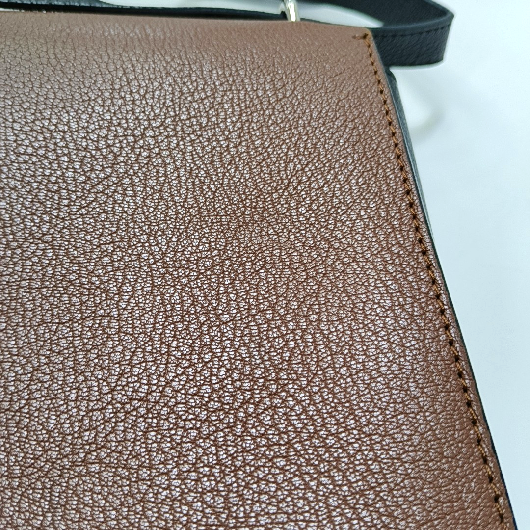 BURBERRY D-Ring Brown Leather Crossbody Single Shoulder Bag Silver Hardware Removable shoulder strap-(SKU)-952390772
