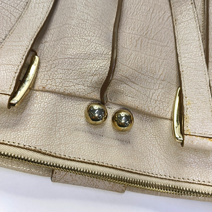 CELINE Tote bag Beige Leather Single Shoulder Bag Golden hardware-(SKU)-945409700