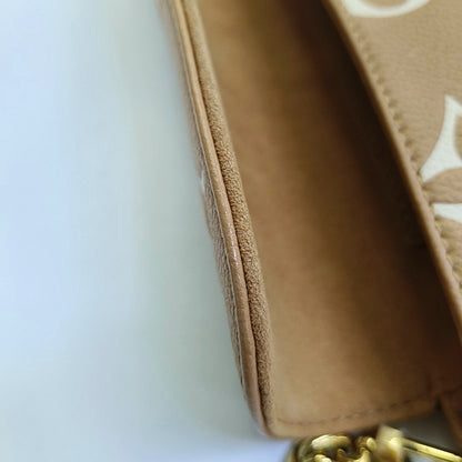LOUIS VUITTON IVY Blush Pink Leather Monogram Shoulder Bag with Shoulder Strap, Gold Hardware, 2 Removable Shoulder Straps, Accessories Included-(SKU)-967822924