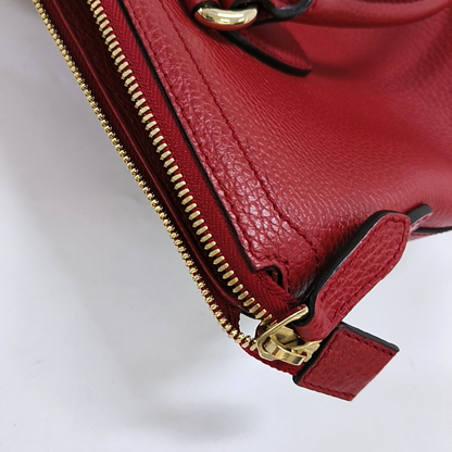 GUCCI Tote bag Red Calf Leather Crossbody Shoulder Bag Tote Golden hardware Removable shoulder strap-(SKU)-958958103