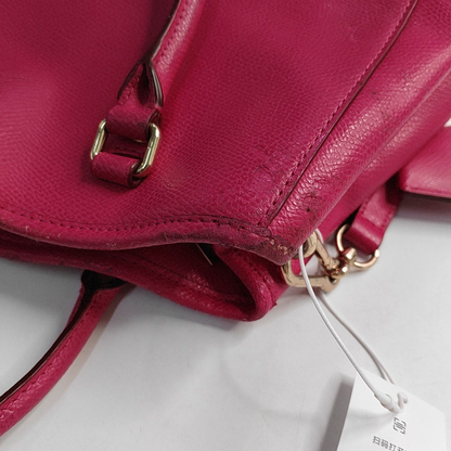 COACH MARGOT Pink Leather Single Shoulder Bag Handbag Crossbody Bag Golden hardware Removable shoulder strap-(SKU)-944147467