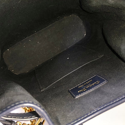 DIOR C'Est Dior Medium Gray Canvas Monogram Jacquard Shoulder Bag with Chain Strap, Gold Hardware, 2 Removable Shoulder Straps-(SKU)-956765138