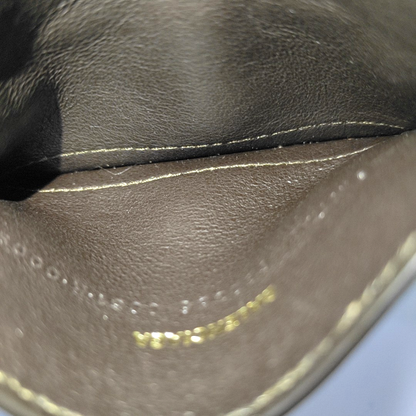 BALENCIAGA Khaki Coated Canvas Printed Card Case Golden hardware-(SKU)-954201811