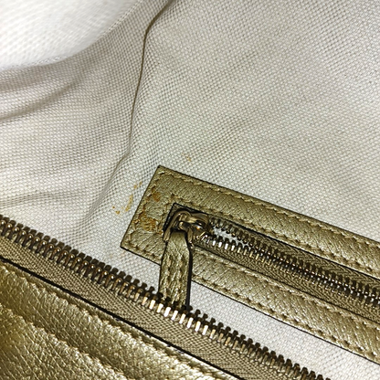 GUCCI Bree Medium size Khaki Canvas Tote Bag Silver Hardware-(SKU)-948482919