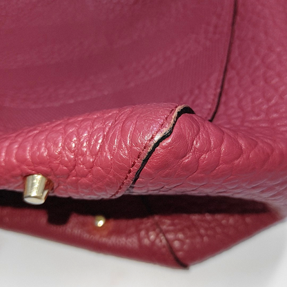 BURBERRY Tote bag Small size Red Calf Leather Crossbody Shoulder Bag Tote Golden hardware Sub-bag-(SKU)-939898736