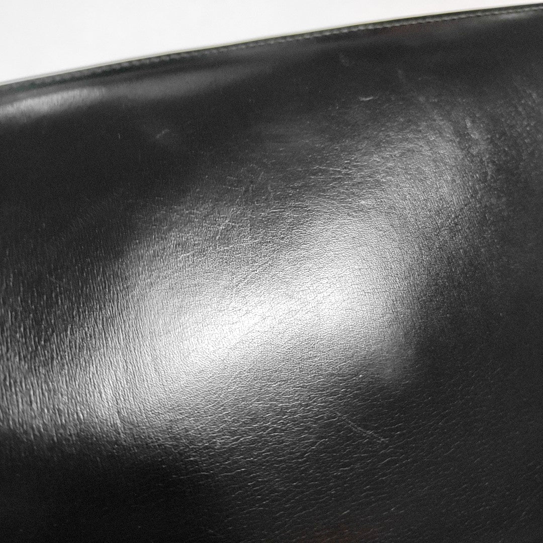 HERMÈS Sac Ring 26 Black BOX Leather Single Shoulder Bag with Gold Hardware Ⓙ Vintage-(SKU)-969780676