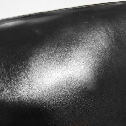 HERMÈS Sac Ring 26 Black BOX Leather Single Shoulder Bag with Gold Hardware Ⓙ Vintage-(SKU)-969780676