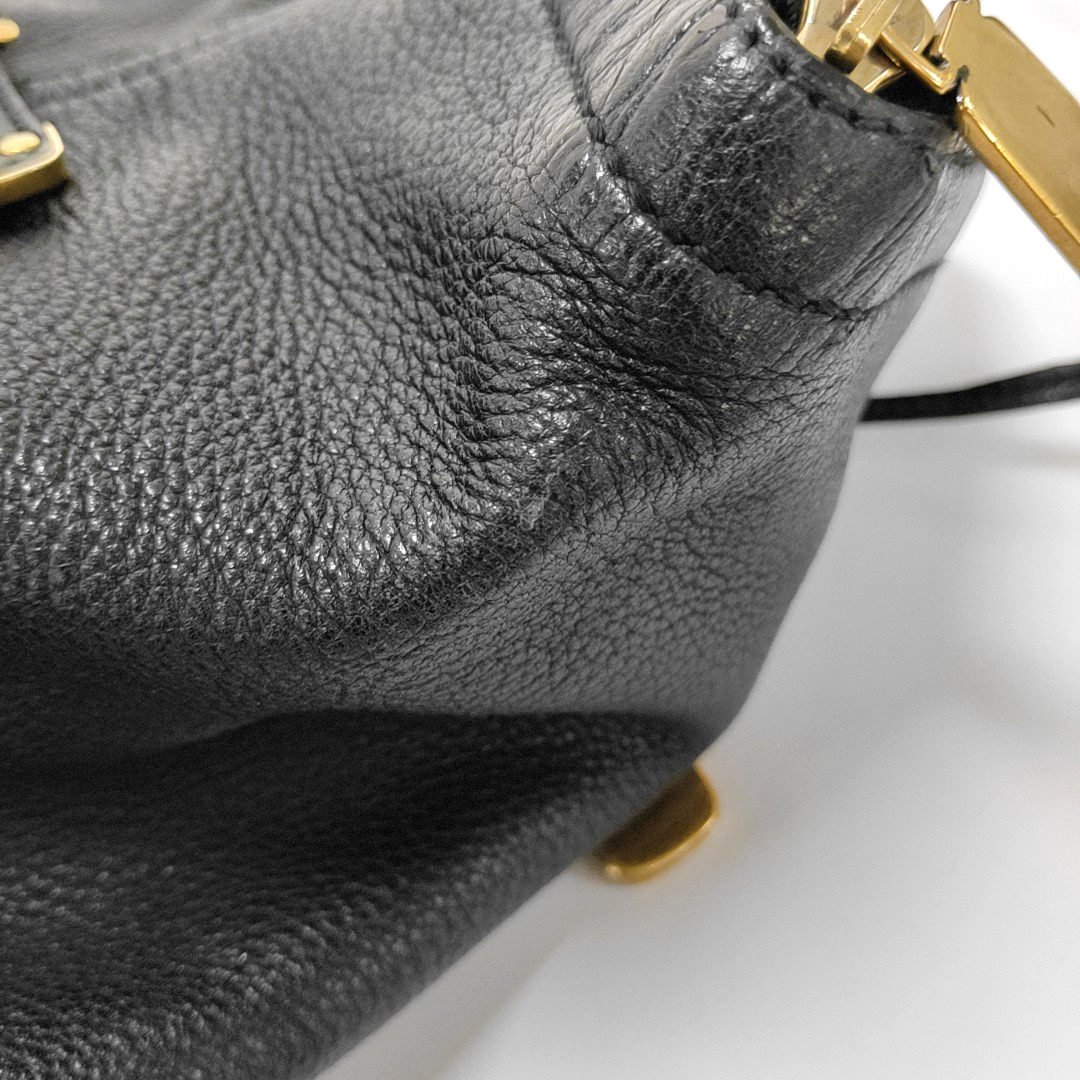 YSL DOWNTOWN CABASBlack Leather Single Shoulder Bag-(SKU)-939374057