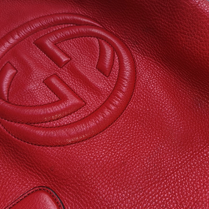 GUCCI Tote bag Red Cowhide Fringe Tote Bag Single Shoulder Bag Golden hardware-(SKU)-954793902