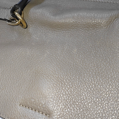 Chloé Faye Medium size Grey Cowhide Single Shoulder Bag Tote Shoulder Bag Crossbody Bag Golden Silver Hardware Removable shoulder strap-(SKU)-939956947